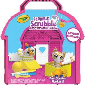 Crayola Scribble Scrubbie Pets, Backyard Playset, Toys for Girls & Boys